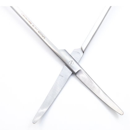 Фото товара Ножницы для глубоких полостей с двойным изгибом, 300мм (н-130s)