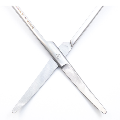 Фото товара Ножницы для глубоких полостей с двойным изгибом, 300мм (н-130s)