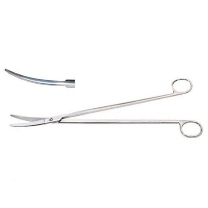 Ножницы для глубоких полостей, изогнутые, 280 мм Фото товара Ножницы для глубоких полостей, изогнутые, 280 мм