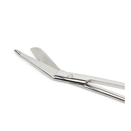 Ножницы для разрезания повязок с пуговкой горизонтально изогнутые, 185 мм ПТО Медтехника Фото товара Ножницы для разрезания повязок с пуговкой горизонтально изогнутые, 185 мм ПТО Медтехника