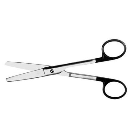 Ножницы мед., армир.тв.спл., тупоконечные, прямые, 170 мм Фото товара Ножницы мед., армир.тв.спл., тупоконечные, прямые, 170 мм