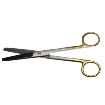 Ножницы медицинские твердосплавные тупоконечные прямые, 170 мм Фото товара Ножницы медицинские твердосплавные тупоконечные прямые, 170 мм