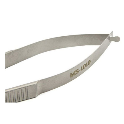 Ножницы микрохирургические, 160 мм, плоская ручка, остроконечные, лезвия длиной 12 мм, изогнутые по ребру ПТО Медтехника Фото товара Ножницы микрохирургические, 160 мм, плоская ручка, остроконечные, лезвия длиной 12 мм, изогнутые по ребру ПТО Медтехника