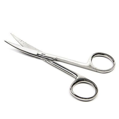 Ножницы остроконечные вертикально изогнутые, 100 мм ПТО Медтехника Фото товара Ножницы остроконечные вертикально изогнутые, 100 мм ПТО Медтехника