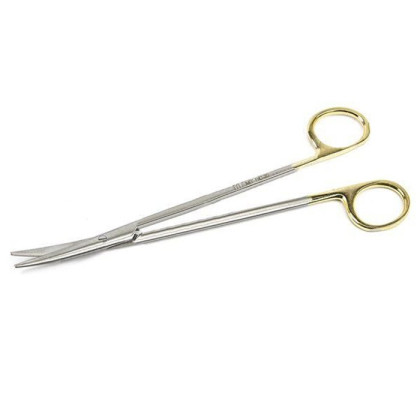 Ножницы препаровочные METZENBAUM изогнутые твердосплавные, 180 мм, раб. часть 2,5 мм ПТО Медтехника Фото товара Ножницы препаровочные METZENBAUM изогнутые твердосплавные, 180 мм, раб. часть 2,5 мм ПТО Медтехника