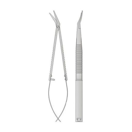 Ножницы роговичные пружинные микрохирургические правые Фото товара Ножницы роговичные пружинные микрохирургические правые