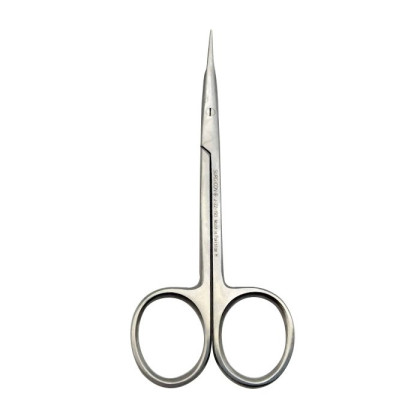 Ножницы роговичные тупоконечные вертикально-изогнутые 110мм Фото товара Ножницы роговичные тупоконечные вертикально-изогнутые 110мм