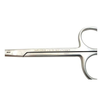 Ножницы роговичные тупоконечные вертикально-изогнутые 110мм Фото товара Ножницы роговичные тупоконечные вертикально-изогнутые 110мм