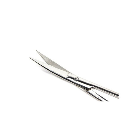 Ножницы с двумя острыми концами вертикально изогнутые, 140 мм ПТО Медтехника Фото товара Ножницы с двумя острыми концами вертикально изогнутые, 140 мм ПТО Медтехника