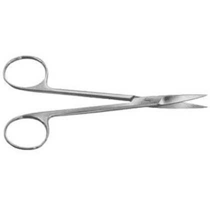 Ножницы с двумя острыми концами прямые 140 мм Фото товара Ножницы с двумя острыми концами прямые 140 мм