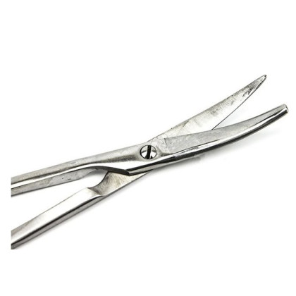 Ножницы с одним острым концом вертикально изогнутые 140 мм Фото товара Ножницы с одним острым концом вертикально изогнутые 140 мм