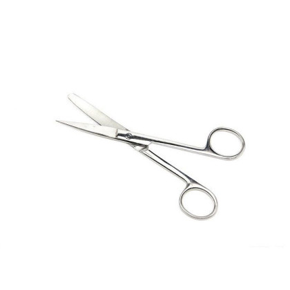 Ножницы с одним острым концом вертикально изогнутые, 140 мм ПТО Медтехника Фото товара Ножницы с одним острым концом вертикально изогнутые, 140 мм ПТО Медтехника