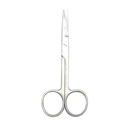 Ножницы с одним острым концом прямые детские 125мм Фото товара Ножницы с одним острым концом прямые детские 125мм