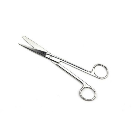 Ножницы с одним острым концом прямые, 170 мм ПТО Медтехника Фото товара Ножницы с одним острым концом прямые, 170 мм ПТО Медтехника