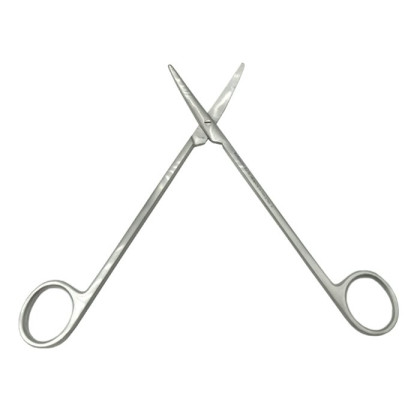 Ножницы с узкими закругленными лезвиями вертикально-изогнутые 175 мм Surgicon Фото товара Ножницы с узкими закругленными лезвиями вертикально-изогнутые 175 мм Surgicon