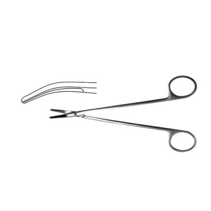 Ножницы сосудистые вертик. изогнут. под углом, 160 мм Фото товара Ножницы сосудистые вертик. изогнут. под углом, 160 мм