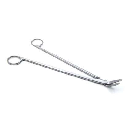 Фото товара Ножницы сосудистые вертикально-изогнутые под углом, 250 мм (Н-28р), МИЗТ