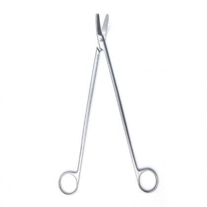 Фото товара Ножницы сосудистые вертикально-изогнутые под углом, 250 мм (Н-28р), МИЗТ