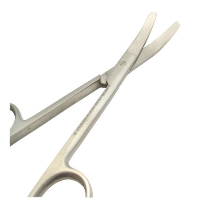 Ножницы тупоконечные вертикально изогнутые 165 мм Фото товара Ножницы тупоконечные вертикально изогнутые 165 мм