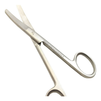 Ножницы тупоконечные вертикально изогнутые 165 мм Фото товара Ножницы тупоконечные вертикально изогнутые 165 мм