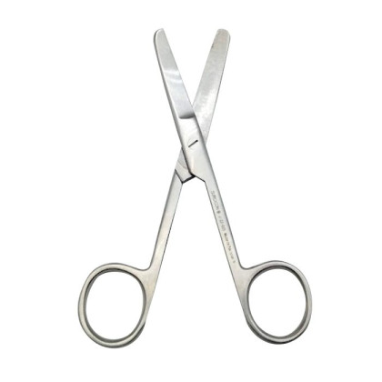 Ножницы тупоконечные вертикально изогнутые детские 115 мм Surgicon Фото товара Ножницы тупоконечные вертикально изогнутые детские 115 мм Surgicon