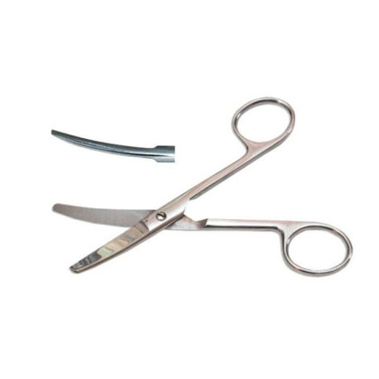 Ножницы тупоконечные, вертикально - изогнутые, 140 мм Sammar Фото товара Ножницы тупоконечные, вертикально - изогнутые, 140 мм Sammar