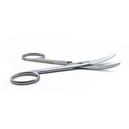 Фото товара Ножницы хирургические тупоконечные вертикально-изогнутые, 125 мм (Н-64р) , МИЗТ