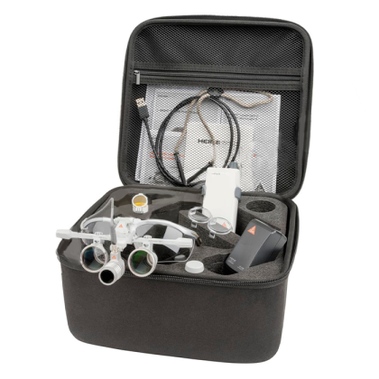 Фото товара Осветитель медицинский налобный LED LoupeLight2 с принадлежностями в наборе Heine