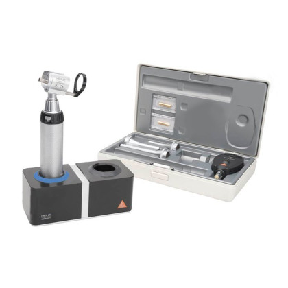 Фото товара Отоскоп ветеринарный G100 с рук. бат. BETA и офтальмоскоп прямой BETA 200 в наборе c принадлежностями Heine