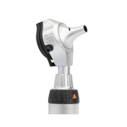 Фото товара Отоскоп медицинский BETA 200 LED с рукояткой перезаряжаемой BETA 4 USB, c принадлежностями, Heine