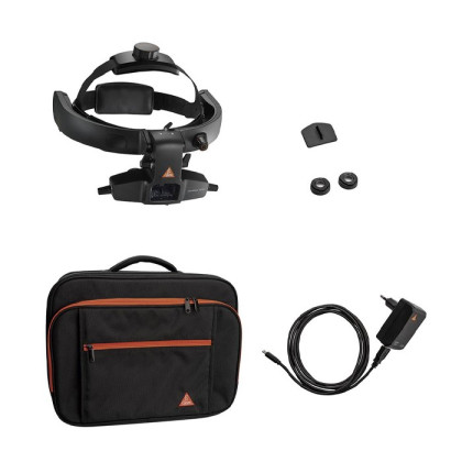 Фото товара Офтальмоскоп OMEGA 600 LED, набор для студентов - учебное зеркало TM2, транспортировочный кейс