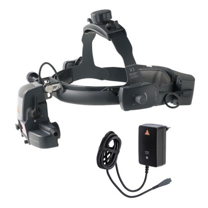 Офтальмоскоп бинокулярный непрямой, модель OMEGA 500 LED со светодиодным освещением LED с принадлежностями в транспортном кейсе Heine Фото товара Офтальмоскоп бинокулярный непрямой, модель OMEGA 500 LED со светодиодным освещением LED с принадлежностями в транспортном кейсе Heine