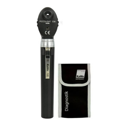 Фото товара Офтальмоскоп карманный PICCOLIGHT E 56 (с ЛЭД лампой 2,5В) night (черный), сумочка в комплекте, KaWe