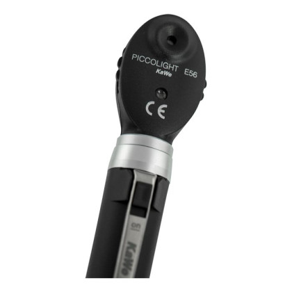 Фото товара Офтальмоскоп карманный PICCOLIGHT E 56 (с ЛЭД лампой 2,5В) night (черный), сумочка в комплекте, KaWe