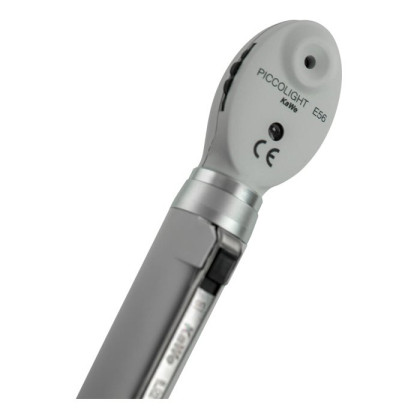 Фото товара Офтальмоскоп карманный PICCOLIGHT E 56 (с ЛЭД лампой 2,5В) stone (серый), сумочка в комплекте, KaWe