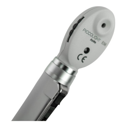 Фото товара Офтальмоскоп карманный PICCOLIGHT E 56 (с ЛЭД лампой 2,5В) stone (серый), сумочка в комплекте, KaWe