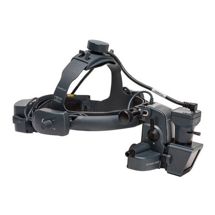 Фото товара Офтальмоскоп налобный OMEGA 500 (с DV1) с ксенон-галогеновым освещением с принадлежностями (С-004.33.563), Heine