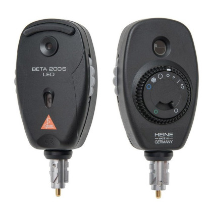 Фото товара Офтальмоскоп прямой BETA 200S LED с рукояткой перезаряжаемой BETA ТR(4USB) и ретиноскопом ВЕТА 200 Heine