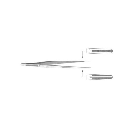 Пинцет анатомический 200 мм с атравматической нарезкой ПА 200х2,5 Фото товара Пинцет анатомический 200 мм с атравматической нарезкой ПА 200х2,5