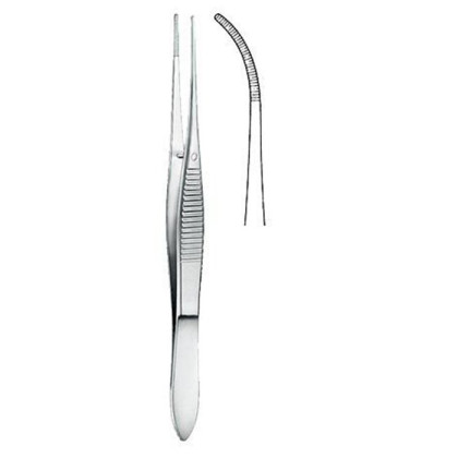 Пинцет анатомический, сильноизогнутый, узкий, 9,5 см KLS Martin Фото товара Пинцет анатомический, сильноизогнутый, узкий, 9,5 см KLS Martin