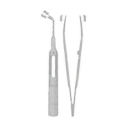 Пинцет глазной микрохирургический для швов Фото товара Пинцет глазной микрохирургический для швов