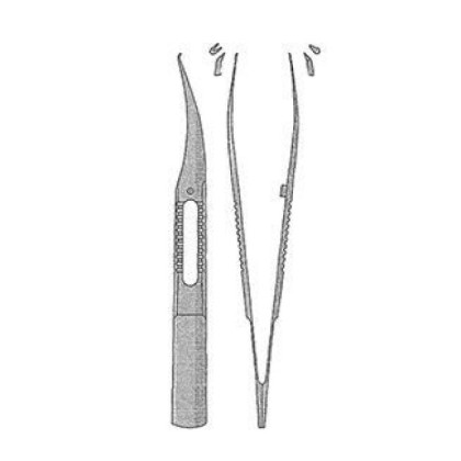 Пинцет глазной микрохирургический изогнутый, ММИЗ Фото товара Пинцет глазной микрохирургический изогнутый, ММИЗ