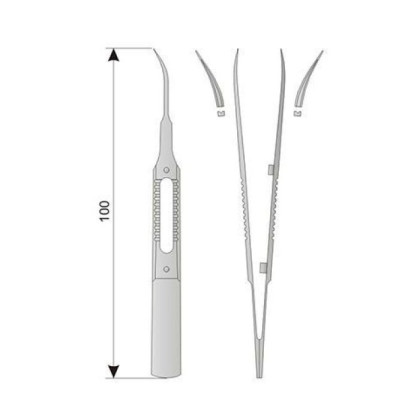Пинцет глазной остроконечный из титана Фото товара Пинцет глазной остроконечный из титана