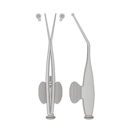 Пинцет глазной шарнирный для удаления дроби Фото товара Пинцет глазной шарнирный для удаления дроби