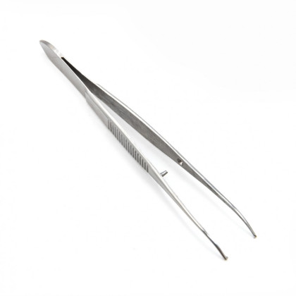 Пинцет глазной, по Грейфу 10см, изогнутый Фото товара Пинцет глазной, по Грейфу 10см, изогнутый