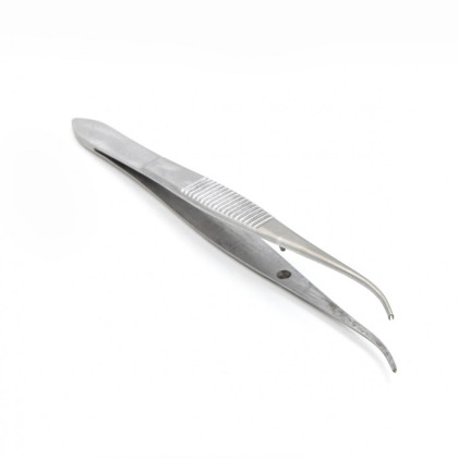 Пинцет глазной, по Грейфу 10см, изогнутый Фото товара Пинцет глазной, по Грейфу 10см, изогнутый