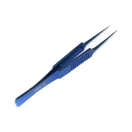 Пинцет для завязывания нитей по Макферсону, длинный, изогнутый по радиусу F-6611 Фото товара Пинцет для завязывания нитей по Макферсону, длинный, изогнутый по радиусу F-6611