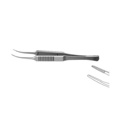 Фото товара Пинцет для завязывания нитей по Макферсону, длинный, изогнутый по радиусу F-6631