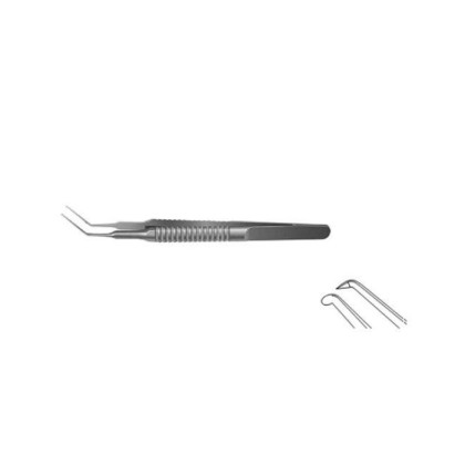 Пинцет для капсулорексиса F-0512 ПТО Медтехника Фото товара Пинцет для капсулорексиса F-0512 ПТО Медтехника