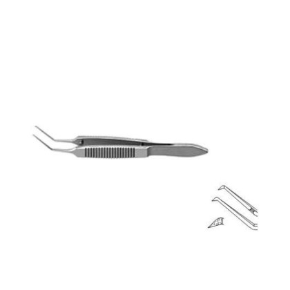 Пинцет для капсулорексиса изогнутый F-0101 ПТО Медтехника Фото товара Пинцет для капсулорексиса изогнутый F-0101 ПТО Медтехника